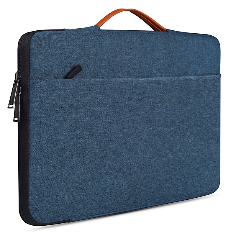 CaseBuy 17.3 inch Laptop Briefcase Bag for HP Pavilion 17 Inch, Envy 17, PROBOOK 17, Dell G7 17.3, Dell Inspiron 17, ASUS VivoBook 17, Acer Aspire 17.3-in Computer Sleeve Case, Navy Blue - Image 2